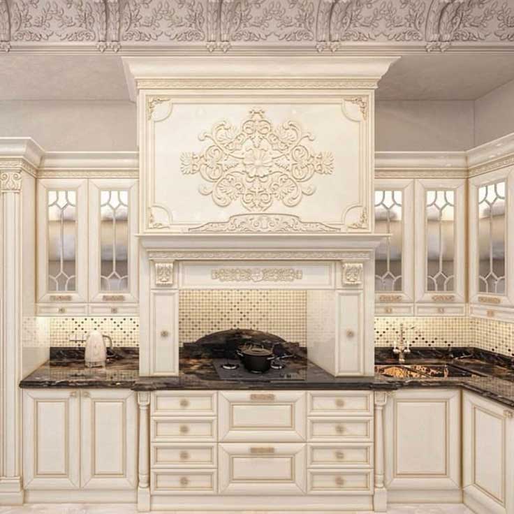 قیمت طراحی کابینت کلاسیک رنگ خور خاص